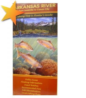 Brand New Arkansas River Fishing Map and Guide WW64639