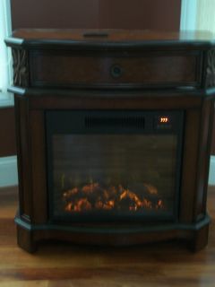 FREE STANDING PORTABLE ELECTRIC FIREPLACE W REMOTE VENT FREE STOVE