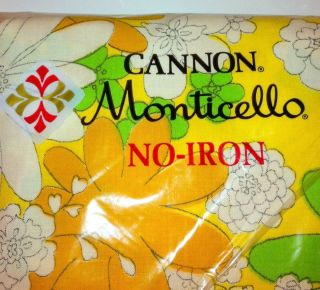 Vintage Cannon Monticello No Iron Twin Fitted Bottom Sheet