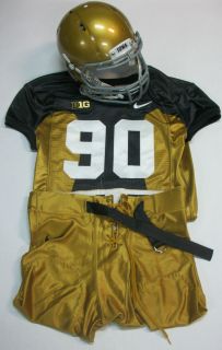  2012 Throwback Football Uniform Numbers 3 41 Used in Game