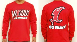 vicious logo t shirt long sleeve red_swatch
