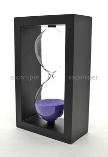  Simple Design Wooden Frame 60 Minutes Hourglass Sand Timer HG02
