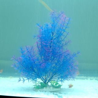  Shape Plastic Plants Décorations Ornaments Aquarium Fish Tank
