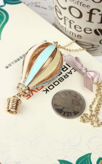  fashion lovely golden alloy fire balloon Long chain charms necklace
