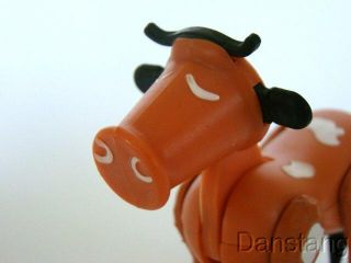Vintage Fisher Price Little People RARE Brown Farm Cow Hex Belly Mint