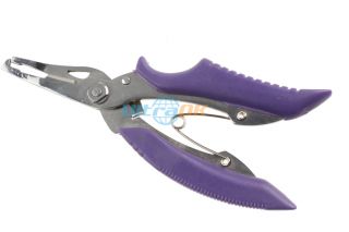 Gear Curved Stainless Purple Fishing Hook Plier Fishermans Tool