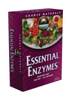Essential Enzymes 500mg by Source Naturals Inc 240 VCaps