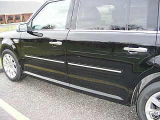 FORD FLEX ALL MODELS Painted Body Side Mouldings W/ Chrome Insert Trim