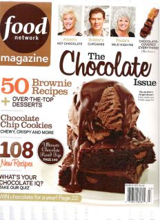 FOOD NETWORK MARCH 2012 THE CHOCOLATE ISSUE DESSERTS 50 BROWNIE