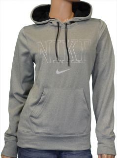 Nike Womens Therma Fit Hoodie Sweatshirt Gray