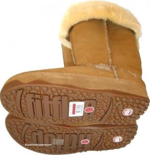FitFlop Mukluk Tall $250 Chestnut Sheepskin Shearling Boots US 11 New
