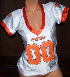 Hooters Girl Game Worn Football Jerseys 00 Hooters Equipment XXXS XL