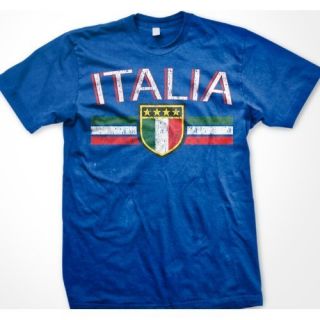  Italian Flag Soccer Football Fan Mens T Shirt Royal s 3XL