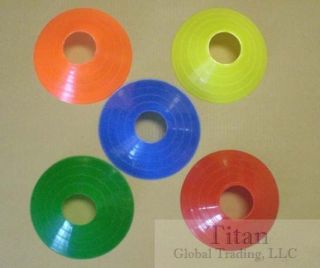 New Football Field Marking Coaching Disc Cones Qty 100