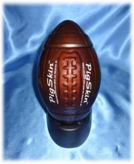 Football Pigskin Glass Tequila Bottle Empty Comes on Kicking Tee 1