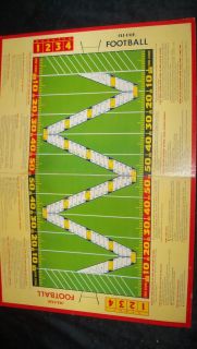 Vtg 1940s Football Board Game All Fair Sports Toy Litho Box Display