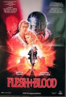 Movie Poster 1985 Flesh Blood Rutger Hauer