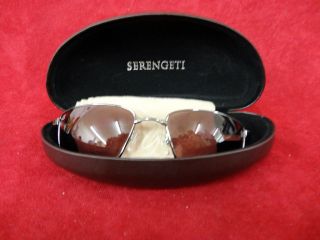 Serengeti Sunglasses 7562 Polarized Flex Series Adult Shiny Gun Metal