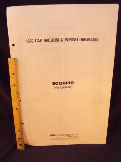 1988 88 Ford Scorpio Electrical Wiring Diagrams Manual