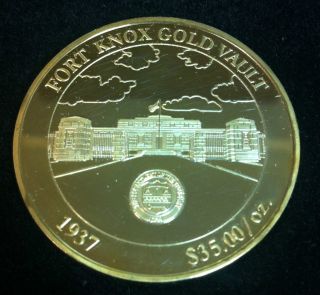  US History of Gold Fort Knox Gold Vault Coin