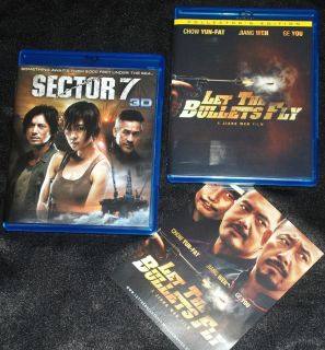 3D 2D and Let The Bullets Fly Coll Ed Foreign Film Blu Ray Lot