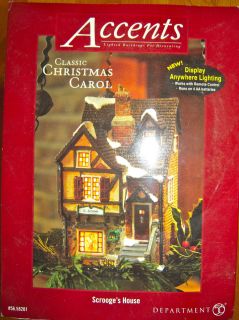New Department 56 Christmas Classic Christmas Carol Scrooges House 56