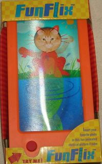 Fun Flix Musical Animated Cat Picture Frame New in Box Great Gift for
