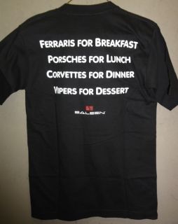 Saleen Mens Ferraris for Breakfast T Shirt Black