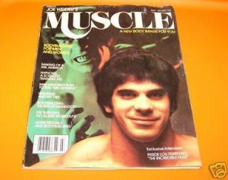 JULY 1979 MUSCLE magazine LOU FERRIGNO HULK