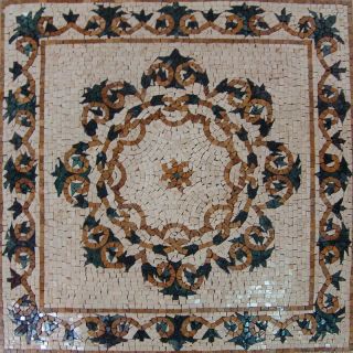 Handmade Marble Mosaic Stone Tiles Art Pattern Floor
