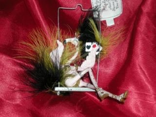 pink flamingo flirty feathers ornament lady cluck