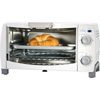  Rival 4 Slice Toaster Oven White