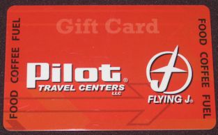 Flying J Pilot Travel Centers Collectible Gift Card No Value New Food