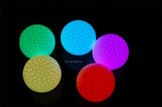Set of 4 Litecubes Rainbow Light Up LED Golf Balls