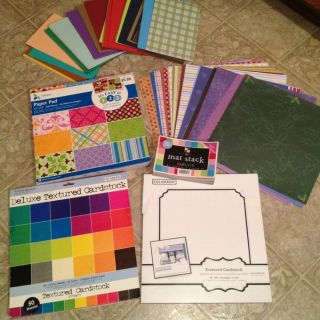 of Scrapbooking Textured Cardstock Paper and Sticky Foam Sheets