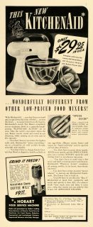  Ad Hobart Manufacturing Co Kitchen Aid Food Mixers Beaters Appliances