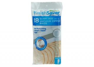 Two unopened packages of FoodSaver FreshSaver Zipper Vacuum Bags