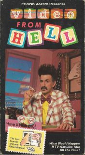 Frank Zappa Video From Hell VHS Rare Honker Home Video 1987 Release