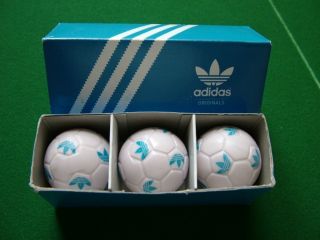 ADIDAS original FOOSBALL balls TREFOIL in box   MEGA rare collectible