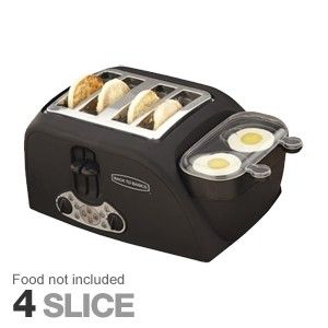 New Back to Basics 4 Slot Egg and Muffin Bagel Toaster Multi Function