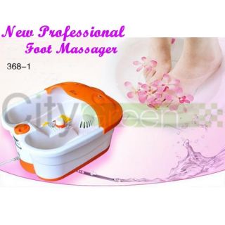 New Pro Foot Relaxing Foot Bath Spa Massager Health Care White and