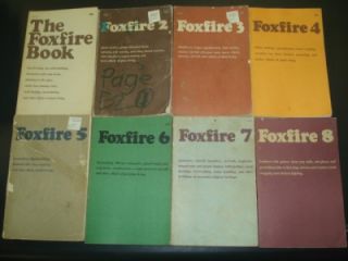 Foxfire Books Vols 1 8 Lot Eliot Wigginton 1 2 3 4 5 6 7 Outdoor