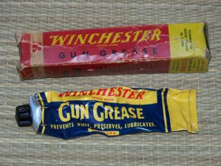 Vintage Winchester Repeating Arms Co Gun Grease Tube in Original Box