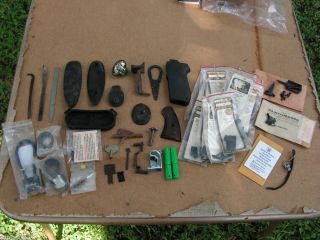 Mixed Lot of Miscellaneous Gun Parts & Accessories Grip Buttpad Scope