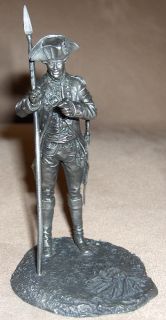 1976 Franklin Mint Fine Pewter Figure OFFICER 3RD New York Regiment