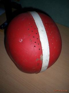  50s Rawlings Ph Leather Football Helmet Red White Oakland Rams