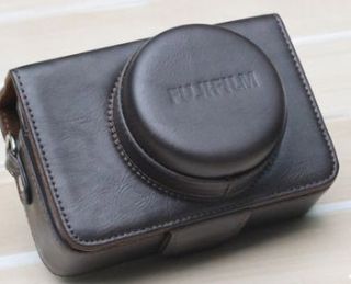 Leather Camera Bag Case for Fujifilm Fuji FinePix x10 LC x10 Dark