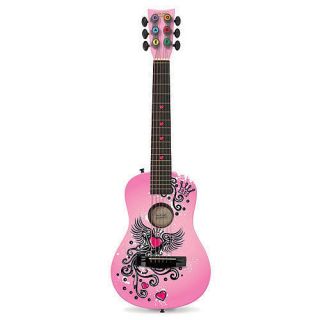 First Act Discovery Designer Acoustic Guitar Pink Winged Heart