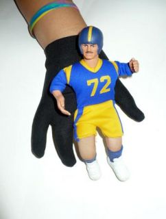 Vintage 1986 Mattel Football Player Puppets w Shoes