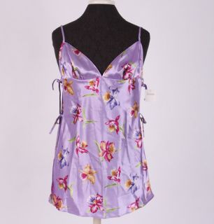 Fredericks of Hollywood Lingerie Floral Purple Nightie Nightgown